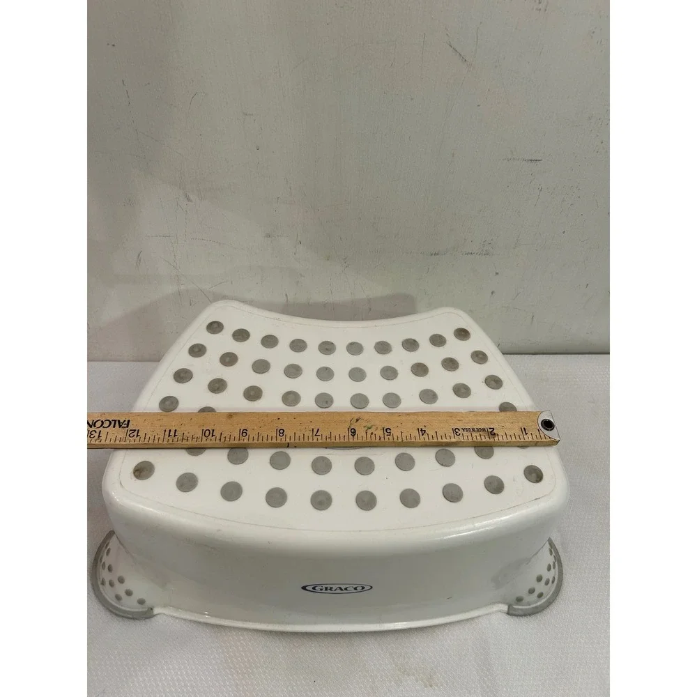 Graco Step Stool One Size White Non-Slip Toddler Bathroom Potty Kids